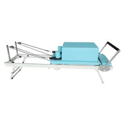 FLEXIO Multi-purpose Foldable Steel Frame Pilates Reformer Pilates Tables With Square Box - Blue Home Gym