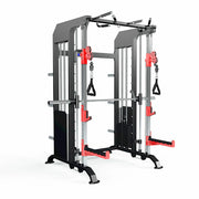 FITPRO Multi-Functional Home Gym Machine - 140kg Pin & Plate Loaded System, Adjustable Fly Handles - Black