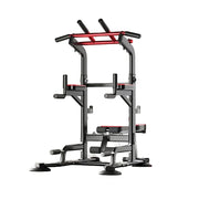 FITPRO Multi-Function Power Tower Adjustable 180-230cm Heavy Duty Steel 1000kg Capacity Foldable Home Gym Station