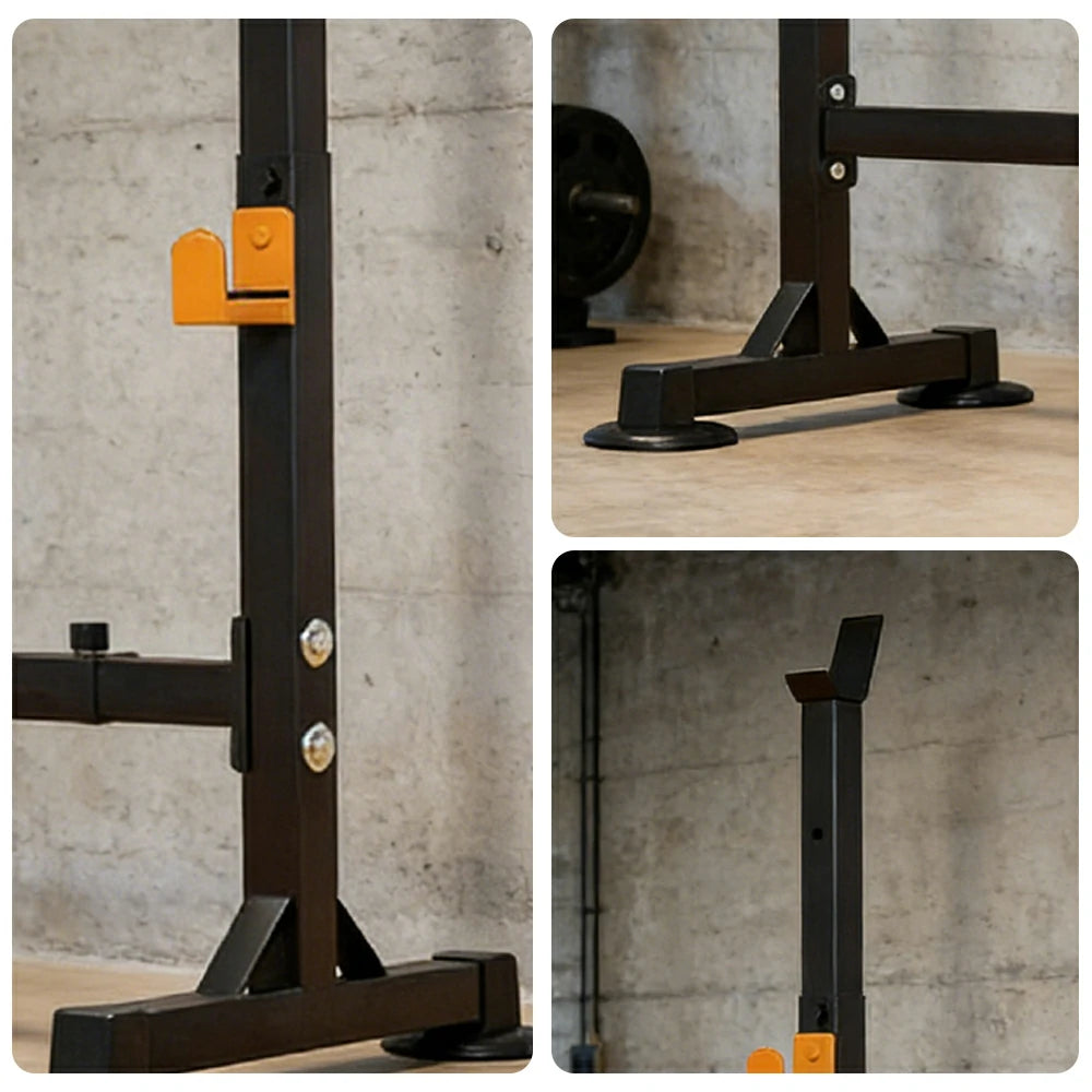 FITPRO Adjustable Dip Bars 86-103cm Height 300kg Capacity Heavy Duty Steel Parallel Bars Home Gym Training