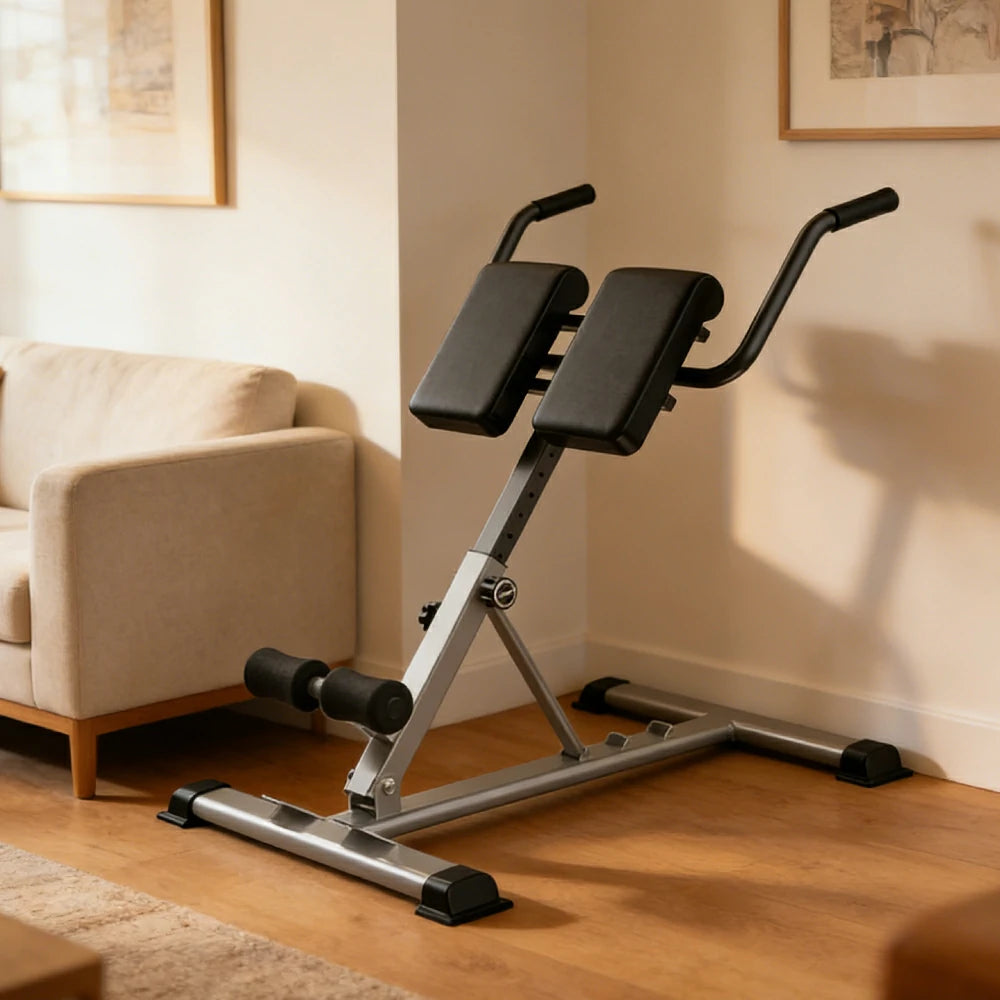 FITPRO Adjustable Sit Up Bench 7-Level Backrest 150kg Capacity PU Cushion Home Gym Core Training - Black