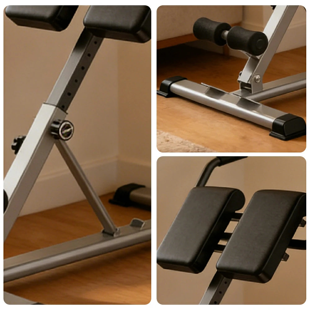 FITPRO Adjustable Sit Up Bench 7-Level Backrest 150kg Capacity PU Cushion Home Gym Core Training - Black