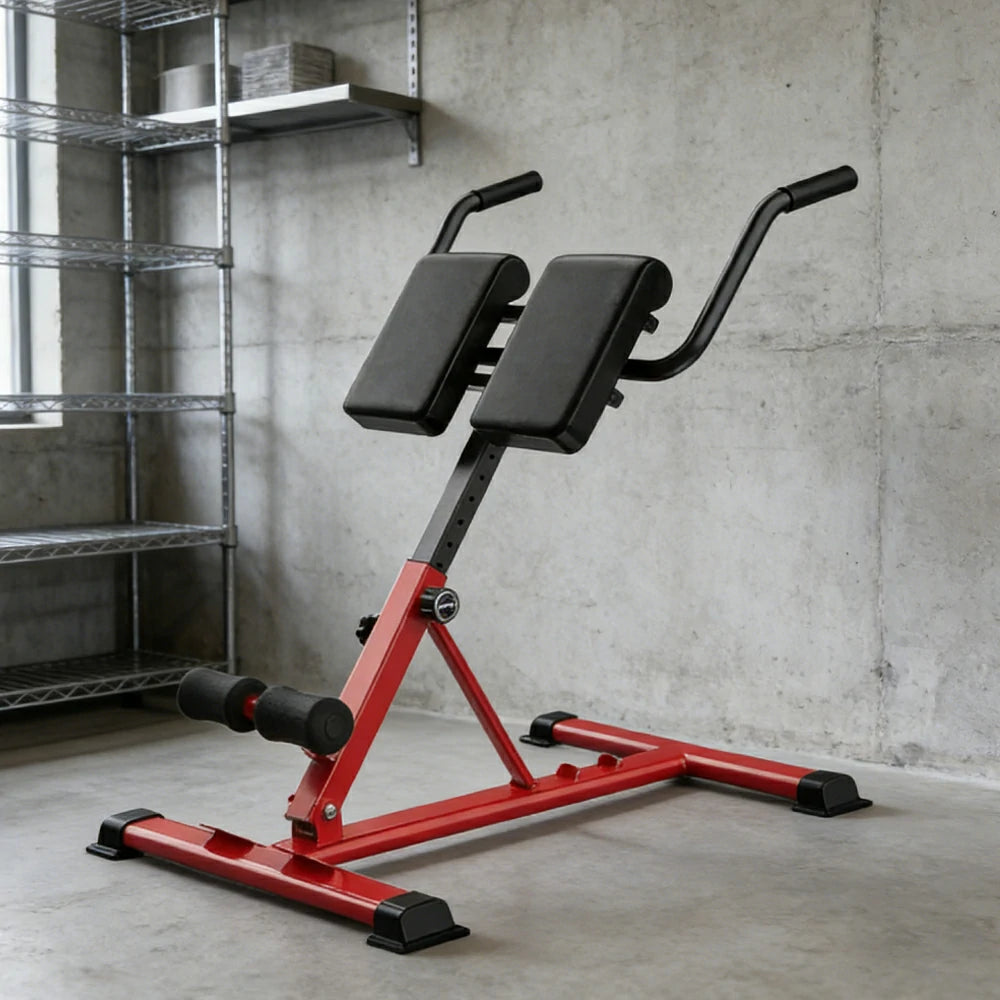 FITPRO Adjustable Sit Up Bench 7-Level Backrest 150kg Capacity PU Cushion Home Gym Core Training - Red