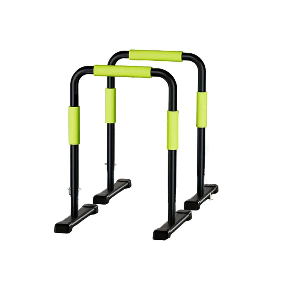 FITPRO Adjustable Dip Bars 81-116cm Height 250kg Capacity Foldable Freestanding Parallel Bars Home Gym Training
