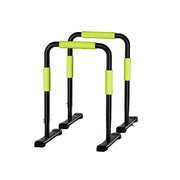 FITPRO Adjustable Dip Bars 81-116cm Height 250kg Capacity Foldable Freestanding Parallel Bars Home Gym Training