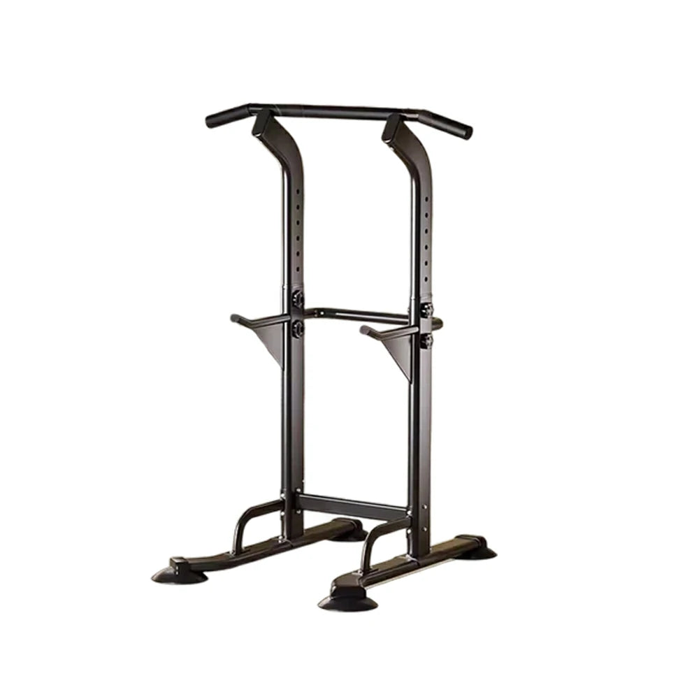 FITPRO Pull Up Bar Station Adjustable 170-210cm Heavy Duty Steel 500kg Capacity Home Gym Strength Training - Black