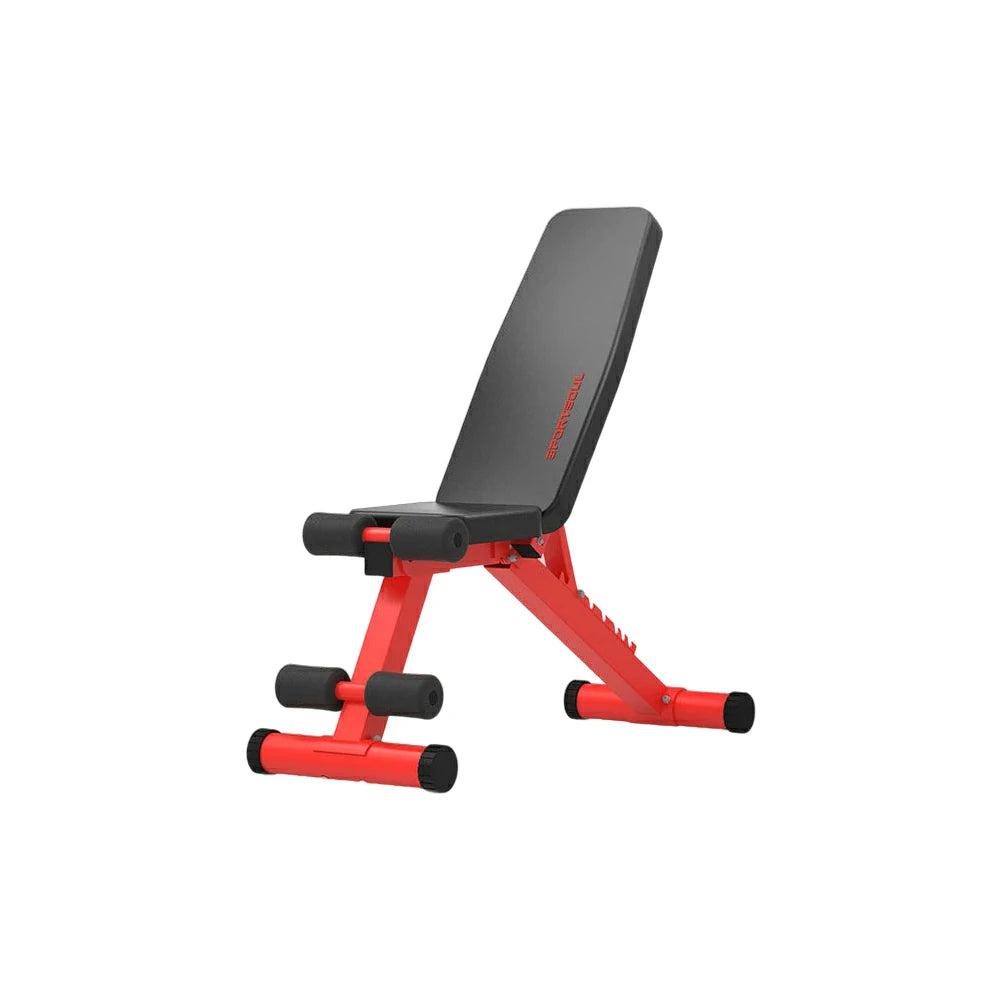 FITPRO Adjustable Dumbbell Bench with 8-Level Backrest and 525kg Capacity for Home Strength Training - Red