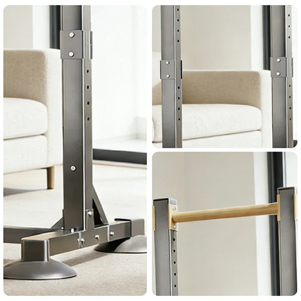 FITPRO Kids Pull Up Bar Adjustable 153-216cm Height Stable Steel Frame Home Fitness Training for Children