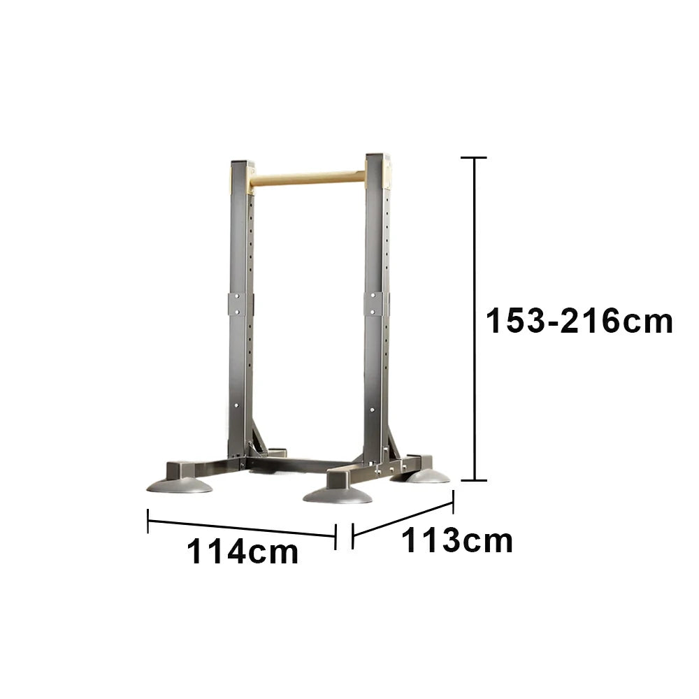 FITPRO Kids Pull Up Bar Adjustable 153-216cm Height Stable Steel Frame Home Fitness Training for Children