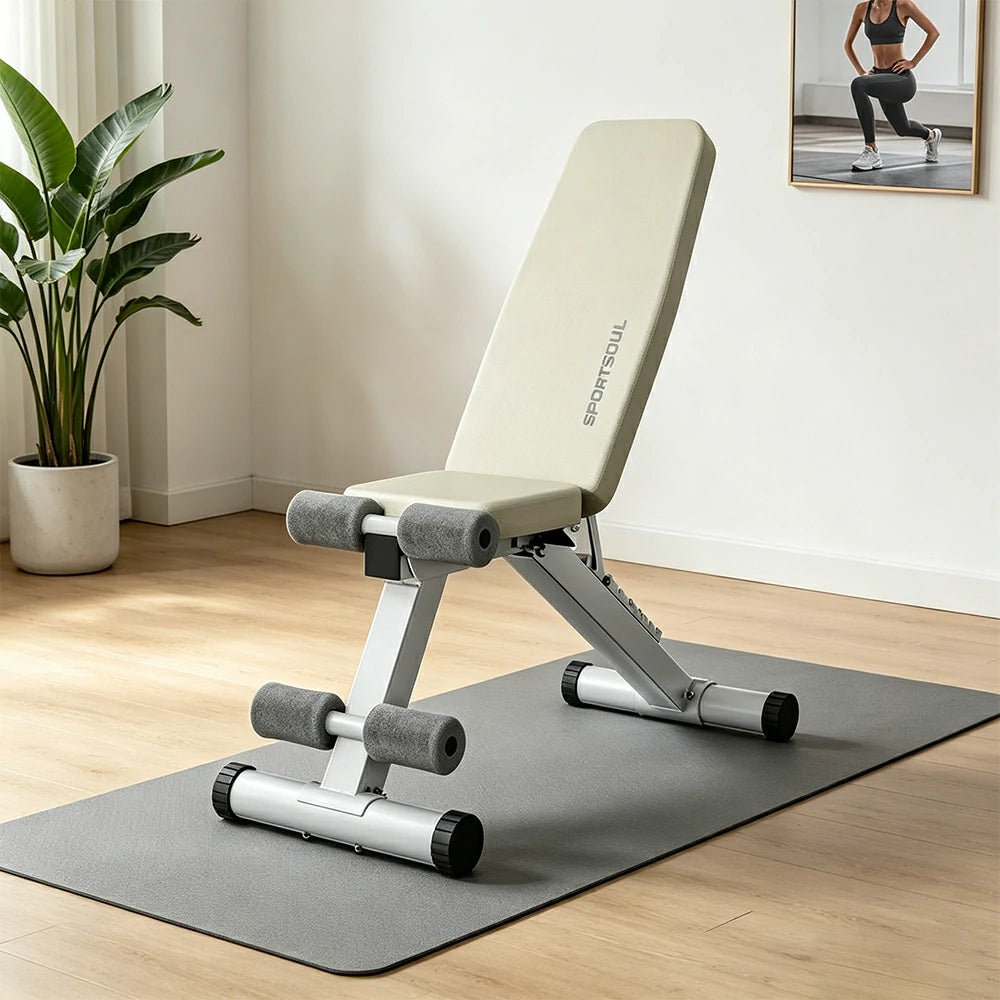 FITPRO Adjustable Dumbbell Bench with 8-Level Backrest and 525kg Capacity for Home Strength Training - Grey