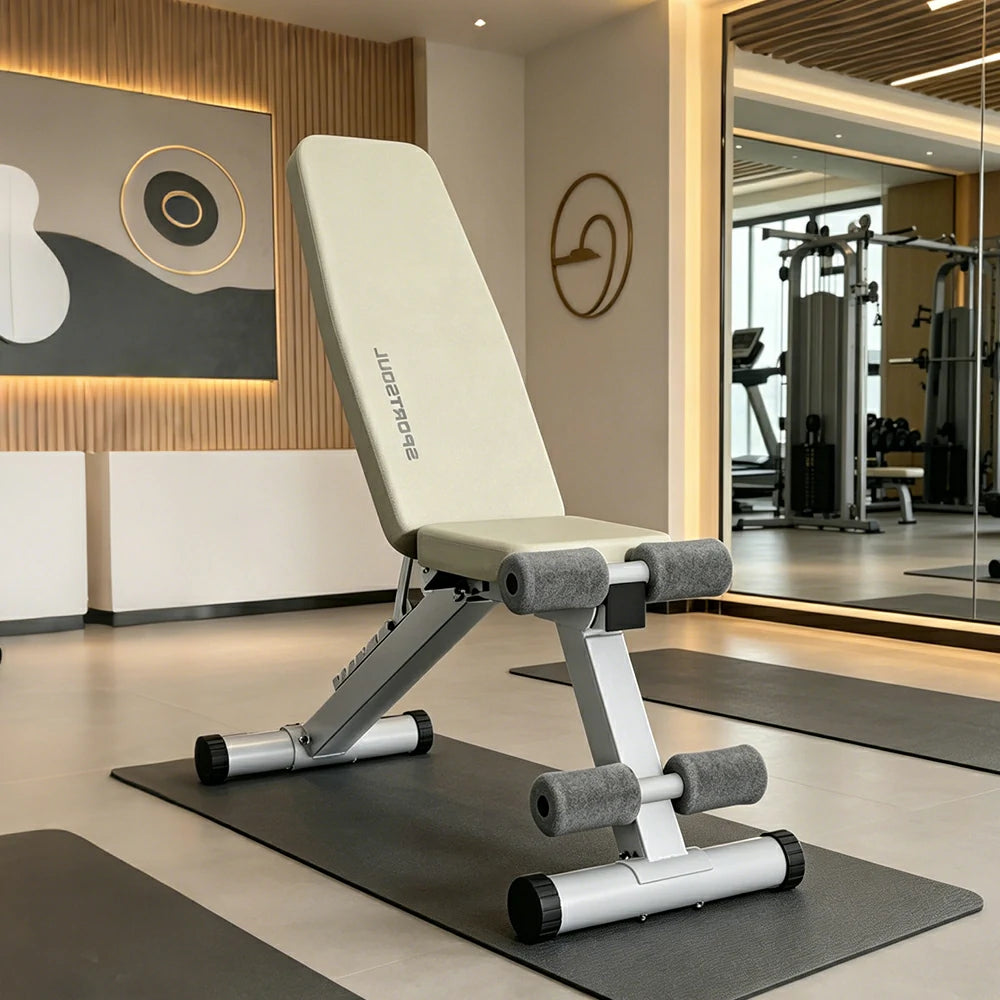 FITPRO Adjustable Dumbbell Bench with 8-Level Backrest and 525kg Capacity for Home Strength Training - Grey