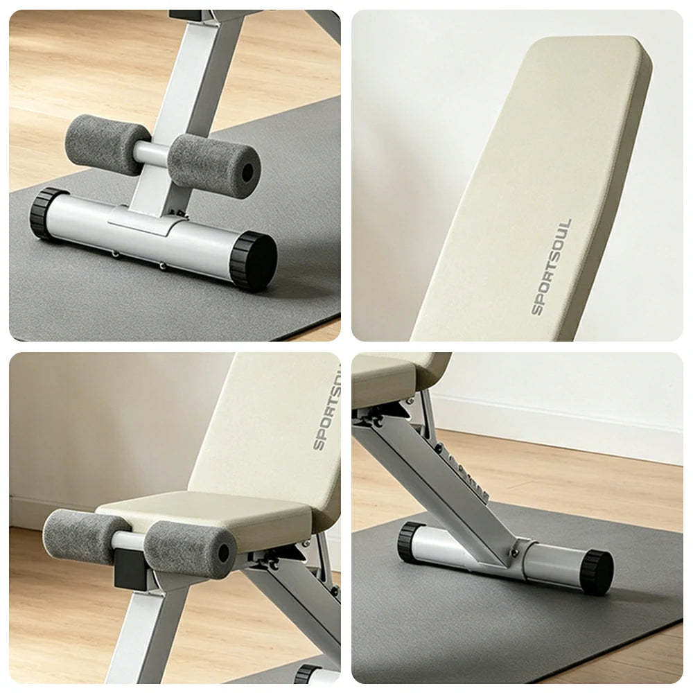 FITPRO Adjustable Dumbbell Bench with 8-Level Backrest and 525kg Capacity for Home Strength Training - Grey