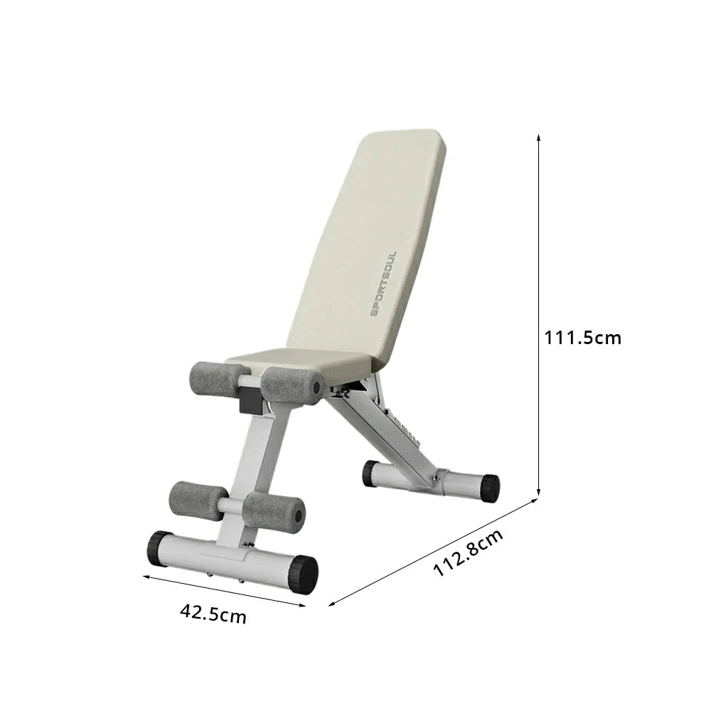 FITPRO Adjustable Dumbbell Bench with 8-Level Backrest and 525kg Capacity for Home Strength Training - Grey
