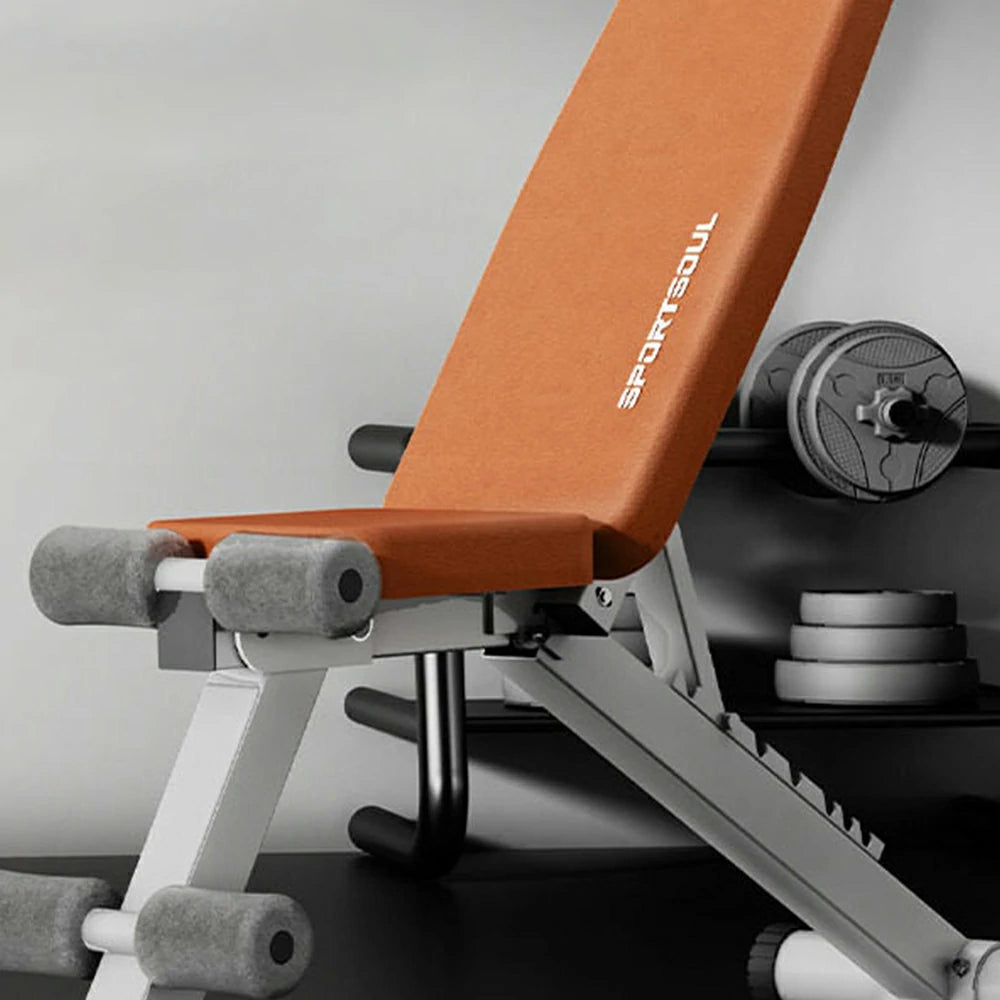 FITPRO Adjustable Dumbbell Bench with 8-Level Backrest and 525kg Capacity for Home Strength Training - Brown