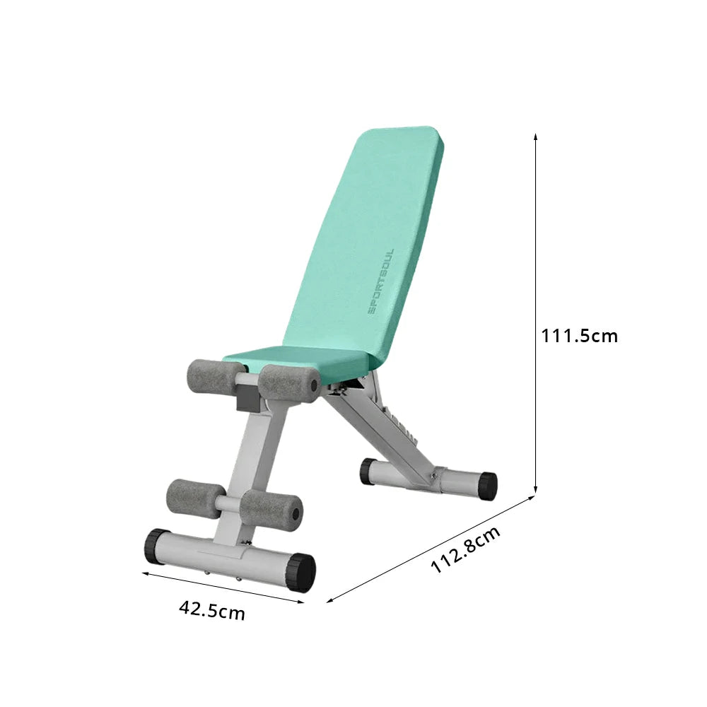 FITPRO Adjustable Dumbbell Bench with 8-Level Backrest and 525kg Capacity for Home Strength Training - Green
