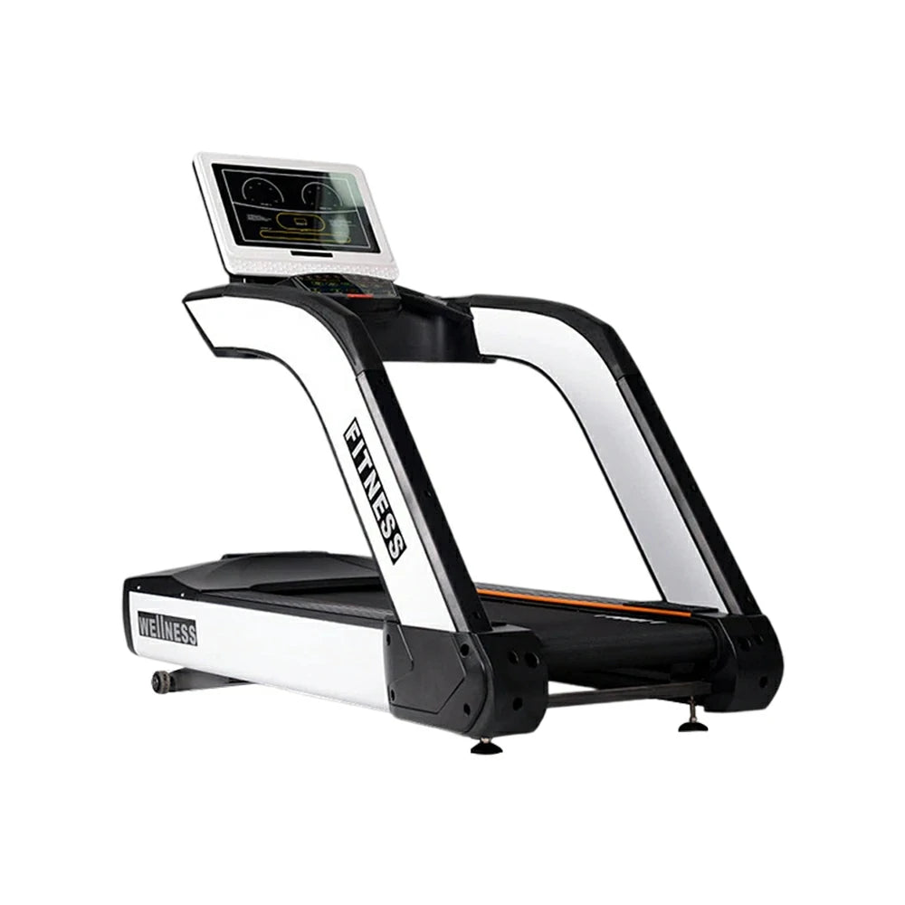 FITPRO High-Performance Treadmill with AC Variable Frequency Motor and Wide Running Belt for Commercial Fitness Training - White