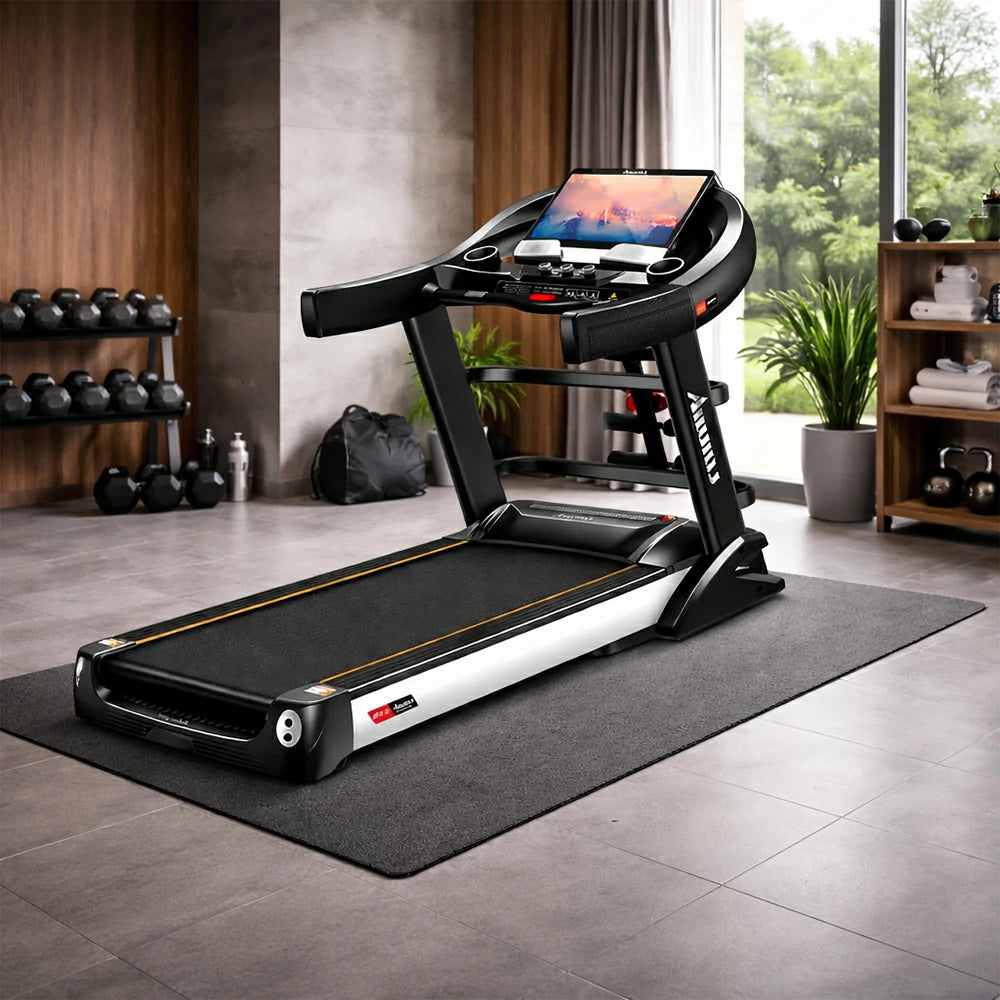 FITPRO Home Treadmill with 5.0HP Peak Power and 10-Level Shock Absorption for Home Fitness Training