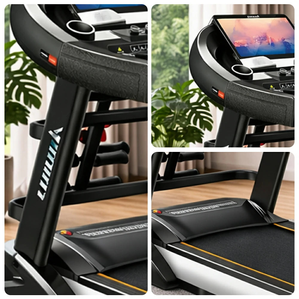 FITPRO Home Treadmill with 5.0HP Peak Power and 10-Level Shock Absorption for Home Fitness Training