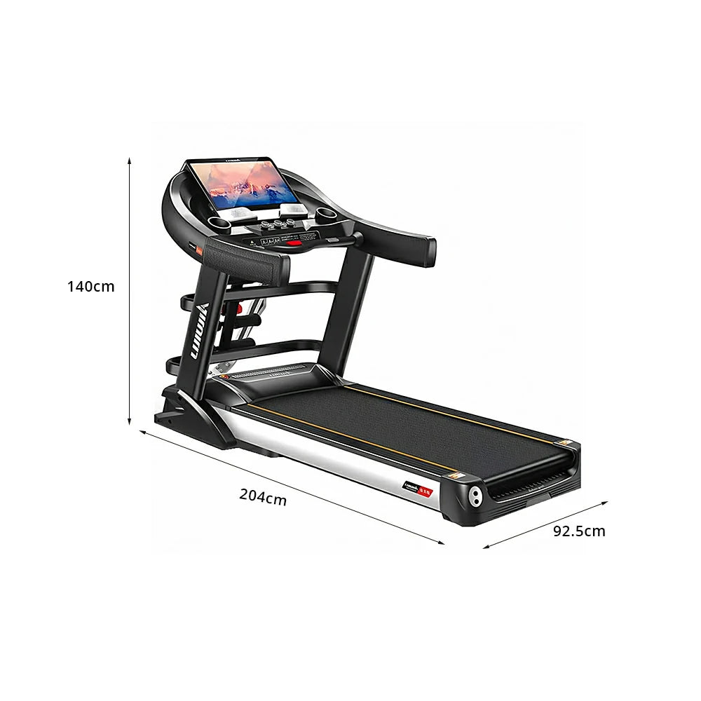 FITPRO Home Treadmill with 5.0HP Peak Power and 10-Level Shock Absorption for Home Fitness Training