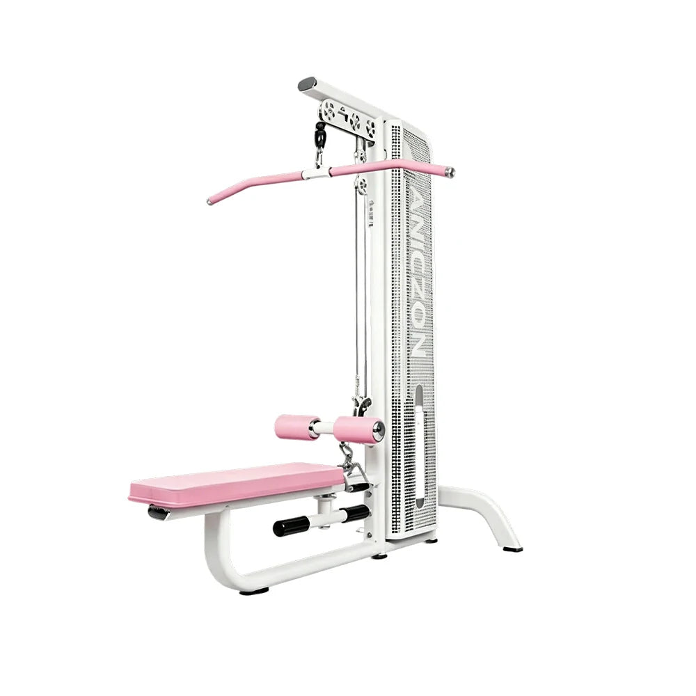 FITPRO Lat Pulldown and Rowing Machine Dual Function Cable Trainer Home Gym Strength Training - White