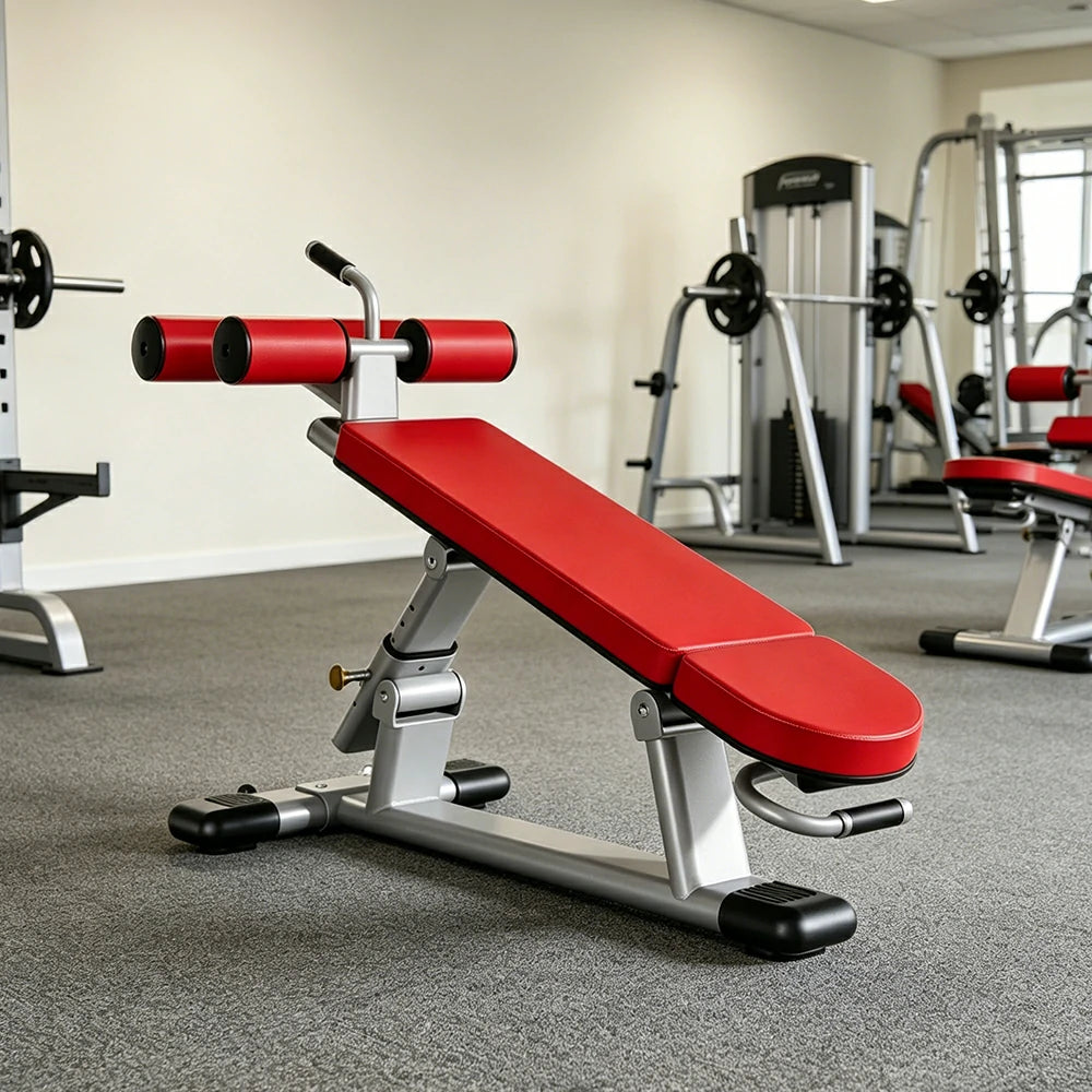 FITPRO Adjustable Weight Bench 7 Level Multi Angle Heavy Duty Smooth Bearing Home Gym Training - Red
