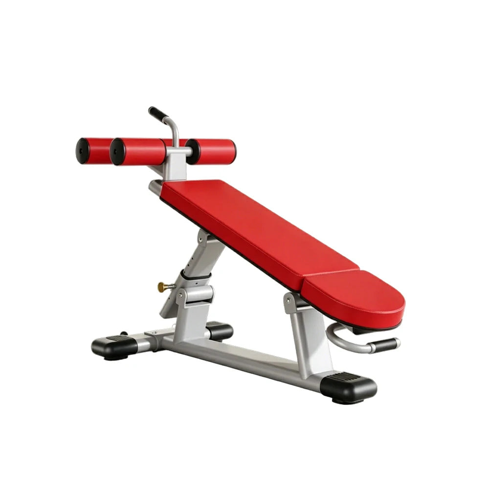 FITPRO Adjustable Weight Bench 7 Level Multi Angle Heavy Duty Smooth Bearing Home Gym Training - Red