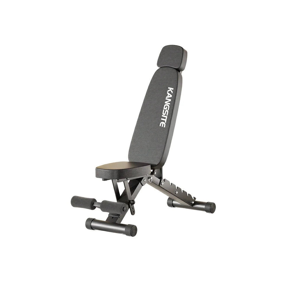 FITPRO Foldable Weight Bench No Assembly 500kg Capacity Adjustable Multi Function Home Gym Training - Black