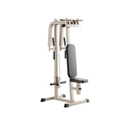 FITPRO Reverse Fly Butterfly Machine Plate Loaded Chest & Shoulder Trainer Adjustable Multi-Grip Home Gym - Coffee