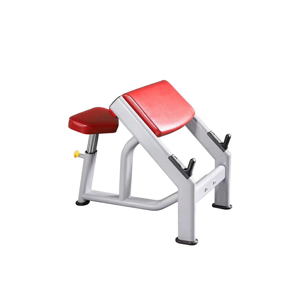 FITPRO Heavy Duty Workout Bench Reinforced Frame 300KG Capacity Adjustable Height Home Gym Training - Silver&Red