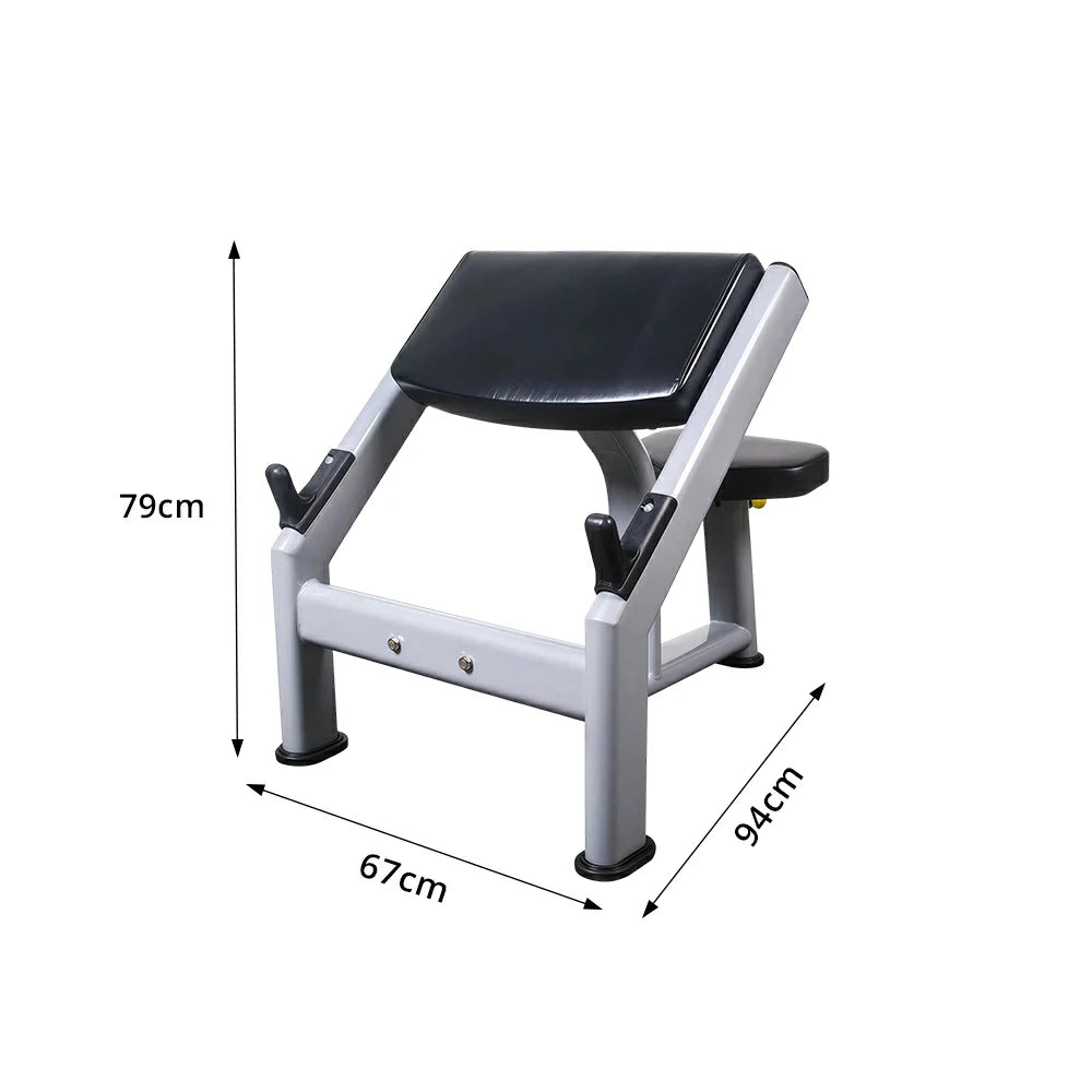 FITPRO Heavy Duty Workout Bench Reinforced Frame 300KG Capacity Adjustable Height Home Gym Training - Silver&Black