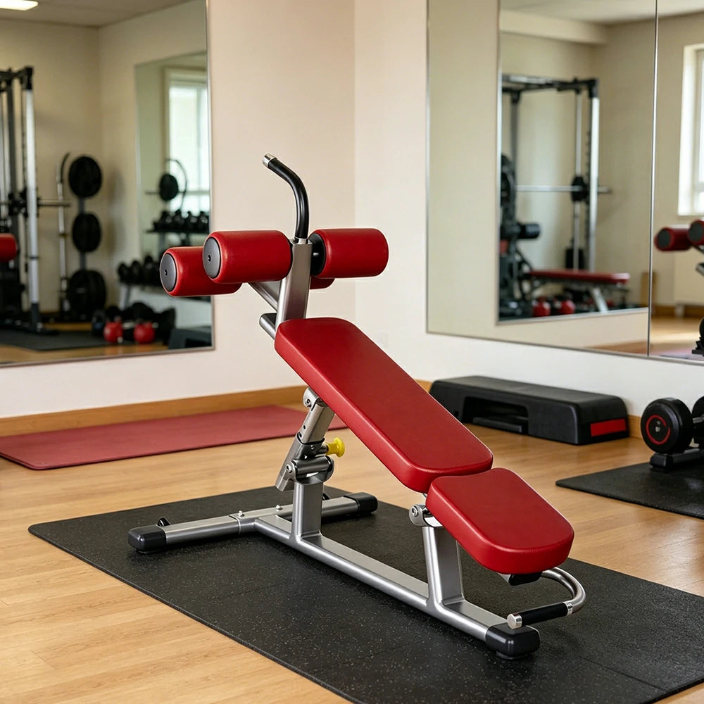 FITPRO Adjustable Ab Bench Heavy Duty 600KG Capacity Multi Angle Sit Up Bench Full Body Training Home Gym - Red
