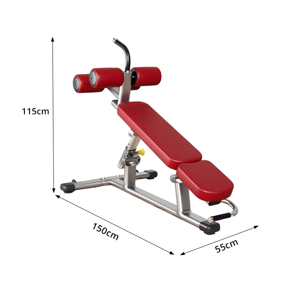 FITPRO Adjustable Ab Bench Heavy Duty 600KG Capacity Multi Angle Sit Up Bench Full Body Training Home Gym - Red