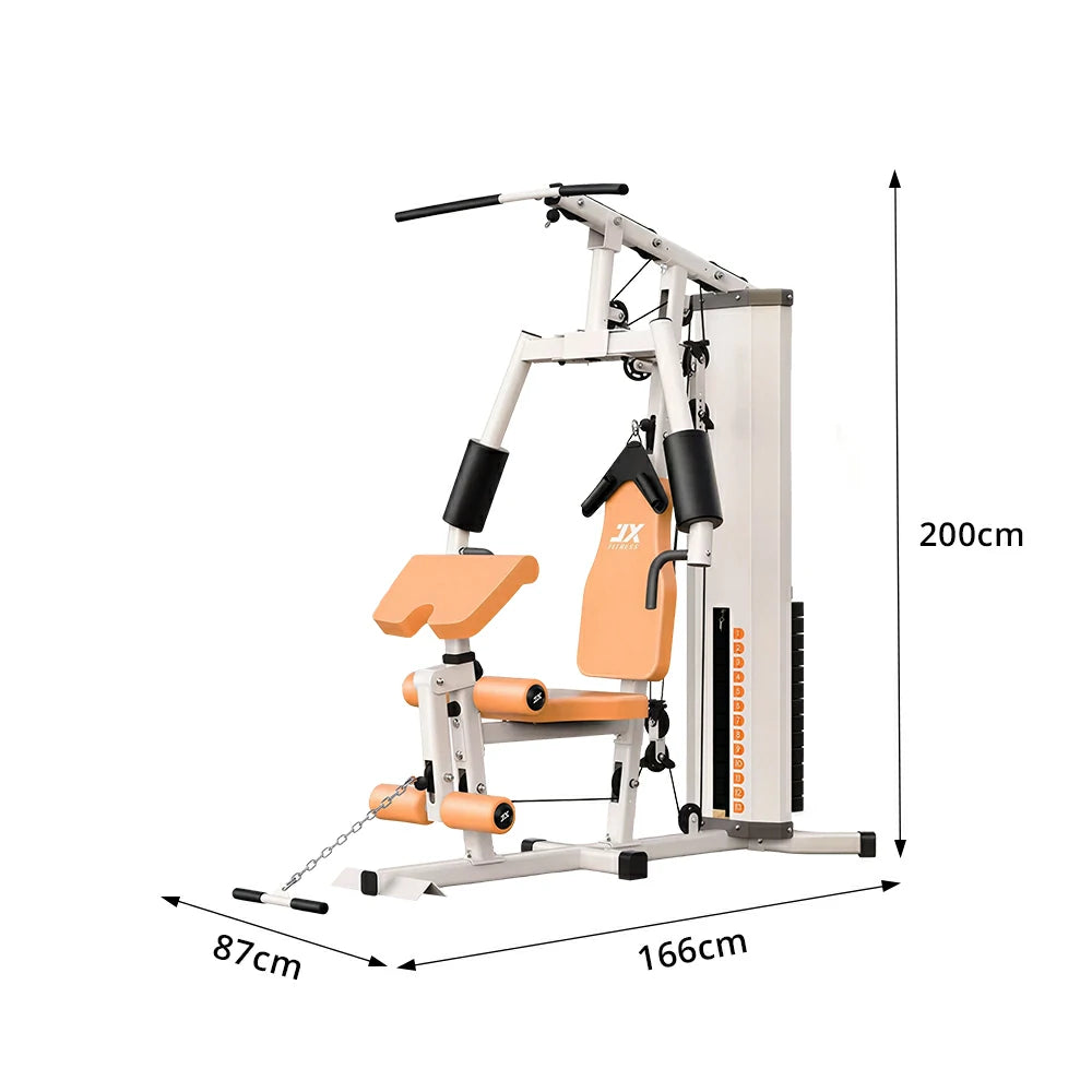 FITPRO Home Gym Multi-Functional Trainer 63KG Adjustable Weight Stack Full Body Workout Bedroom & Home Gym - Beige