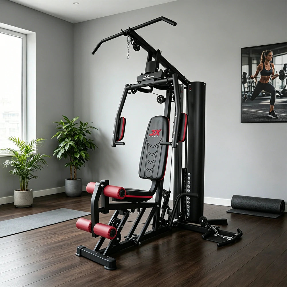 FITPRO Multi-Functional Home Gym Trainer 60KG Adjustable Weight Stack Full Body Workout Apartment & Home Gym