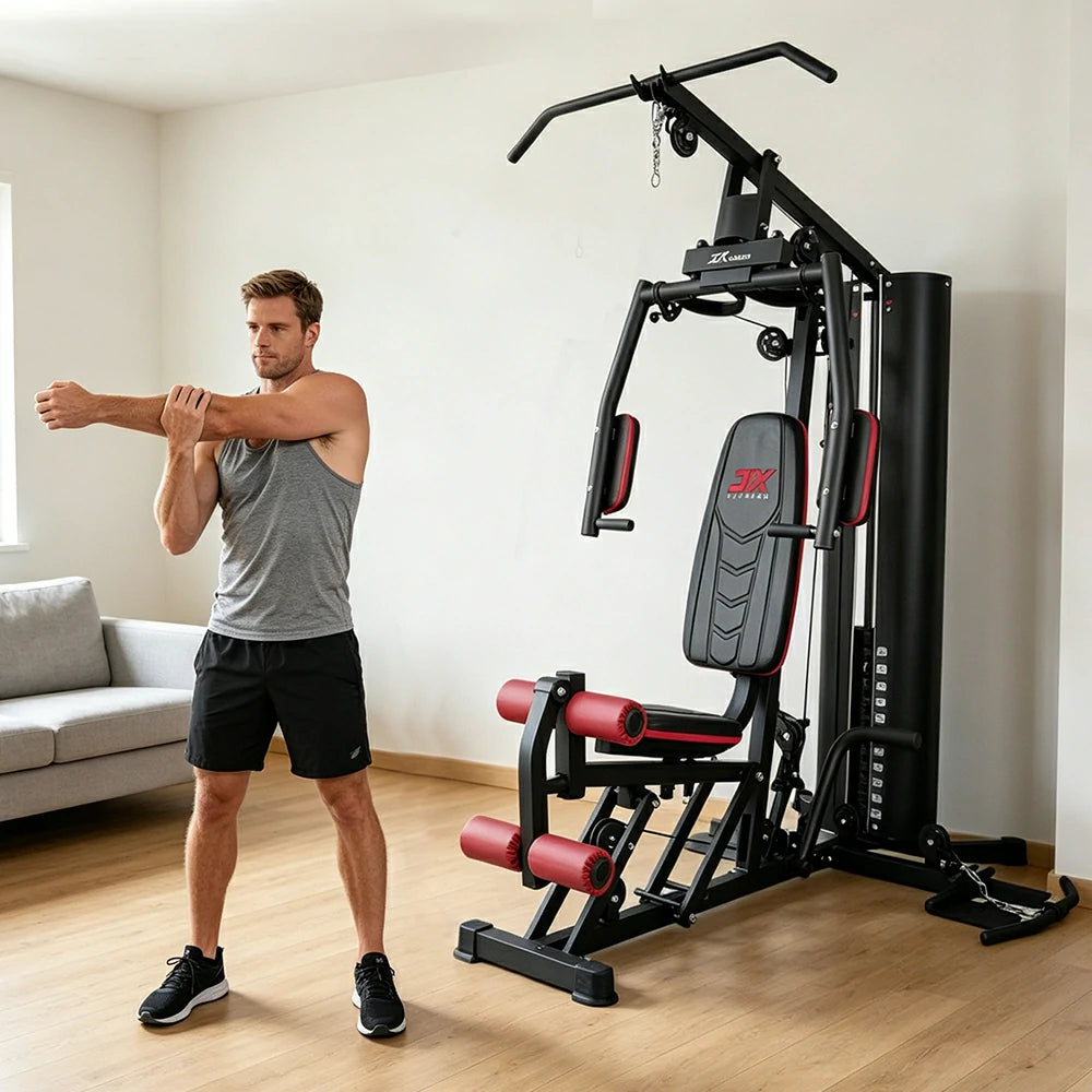 FITPRO Multi-Functional Home Gym Trainer 60KG Adjustable Weight Stack Full Body Workout Apartment & Home Gym