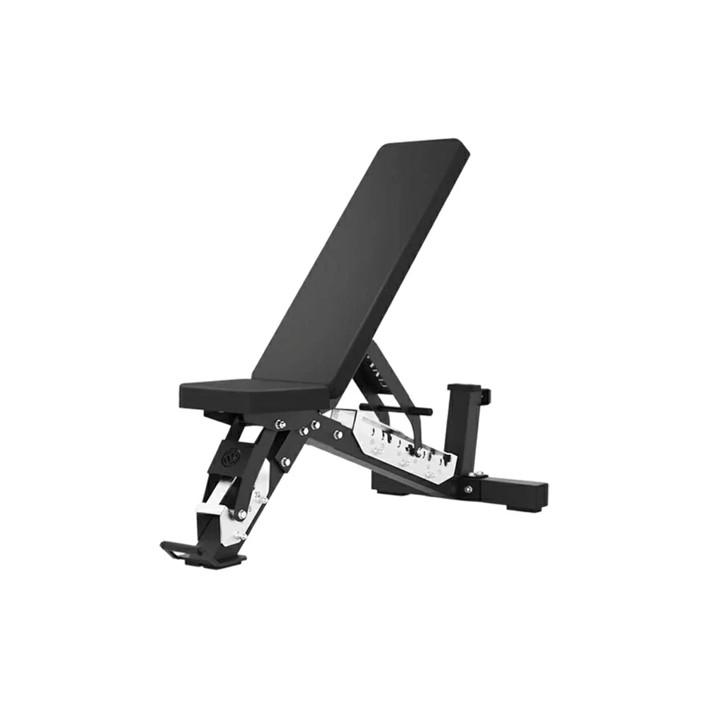 FITPRO Adjustable Dumbbell Workout Bench Foldable Heavy-Duty Steel 5MM Home Gym Bedroom Balcony - Black