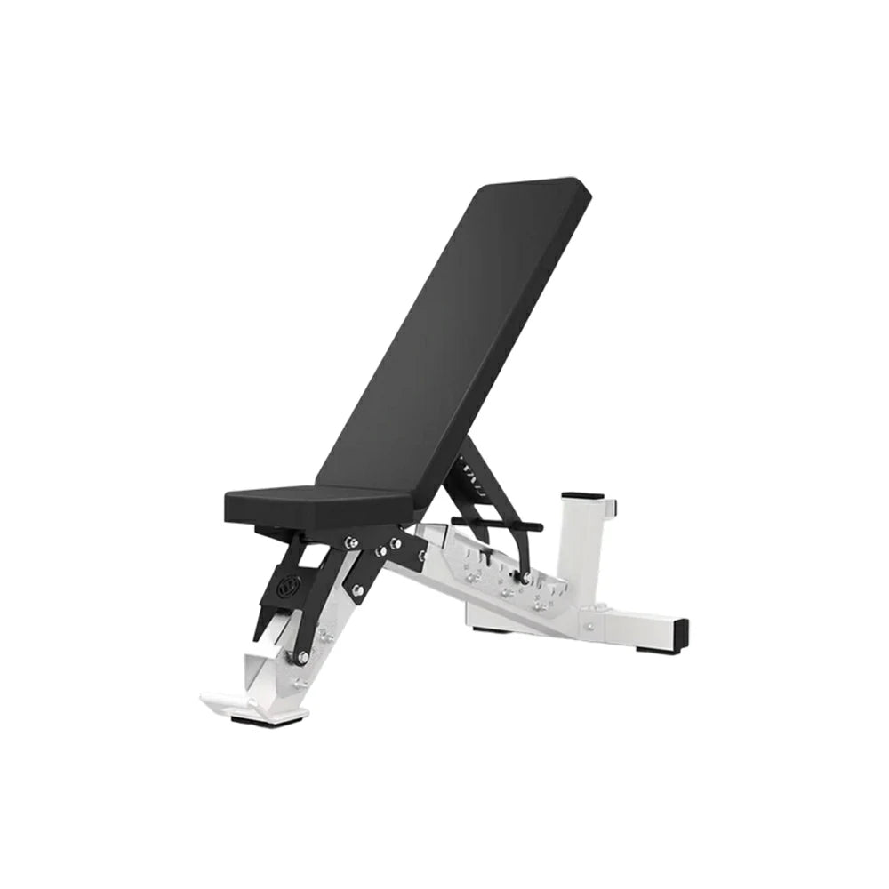 FITPRO Adjustable Dumbbell Workout Bench Foldable Heavy-Duty Steel 5MM Home Gym Bedroom Balcony - White