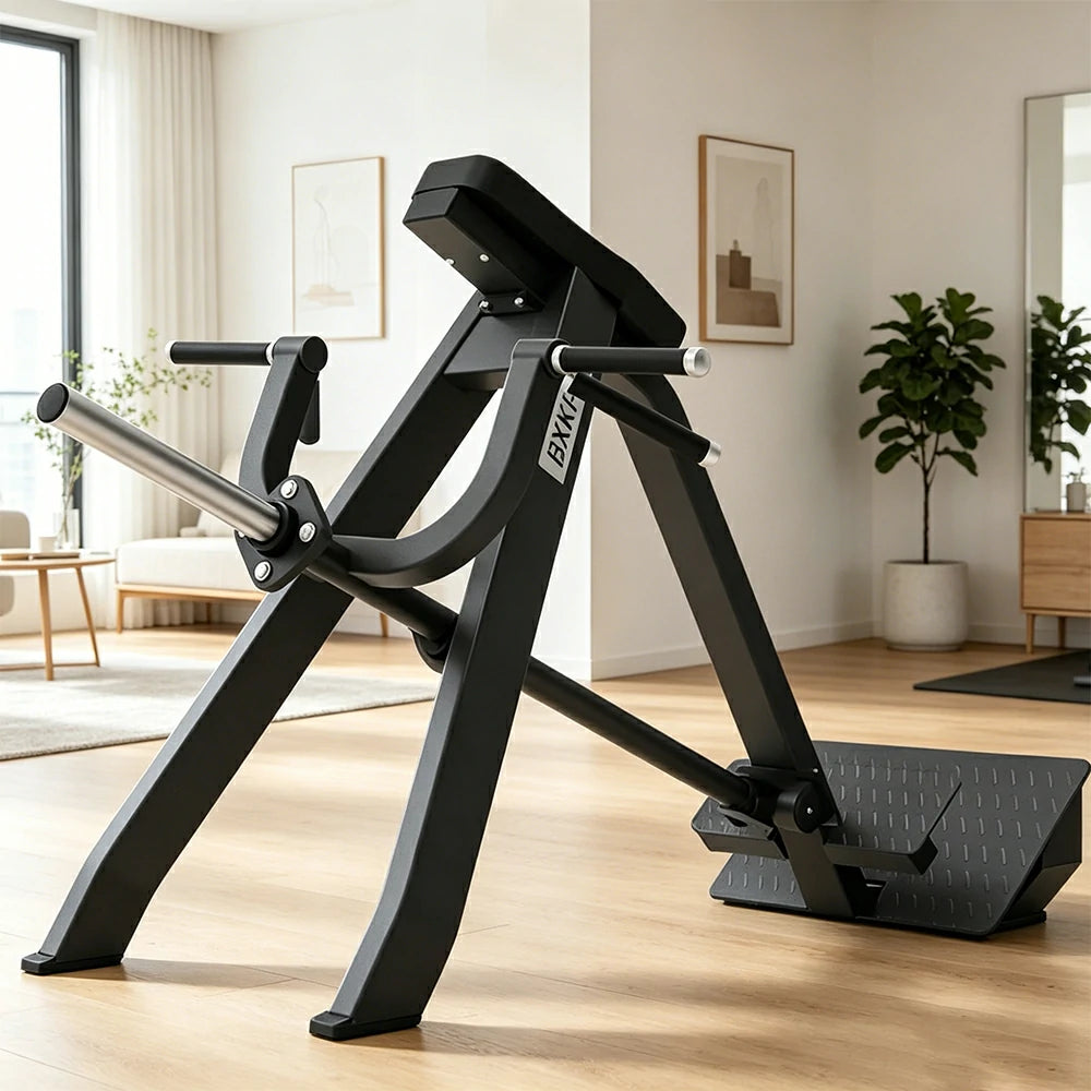 FITPRO T-Bar Row Trainer Heavy-Duty Steel 100x50mm Targeted Back & Core Strength Home Gym Apartment - Black