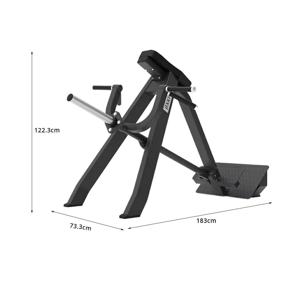 FITPRO T-Bar Row Trainer Heavy-Duty Steel 100x50mm Targeted Back & Core Strength Home Gym Apartment - Black