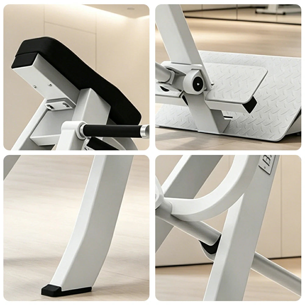 FITPRO T-Bar Row Trainer Heavy-Duty Steel 100x50mm Targeted Back & Core Strength Home Gym Apartment - White