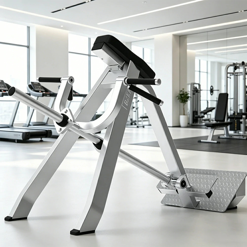 FITPRO Stainless Steel T-Bar Row Trainer Heavy-Duty Steel 100x50mm Targeted Back & Core Strength Home Gym Apartment - Silver
