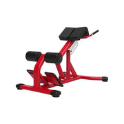 FITPRO Commercial-Grade Roman Chair Adjustable Height Heavy-Duty Steel 100x50mm Core & Lower Back Strength Home Gym Garage - Red