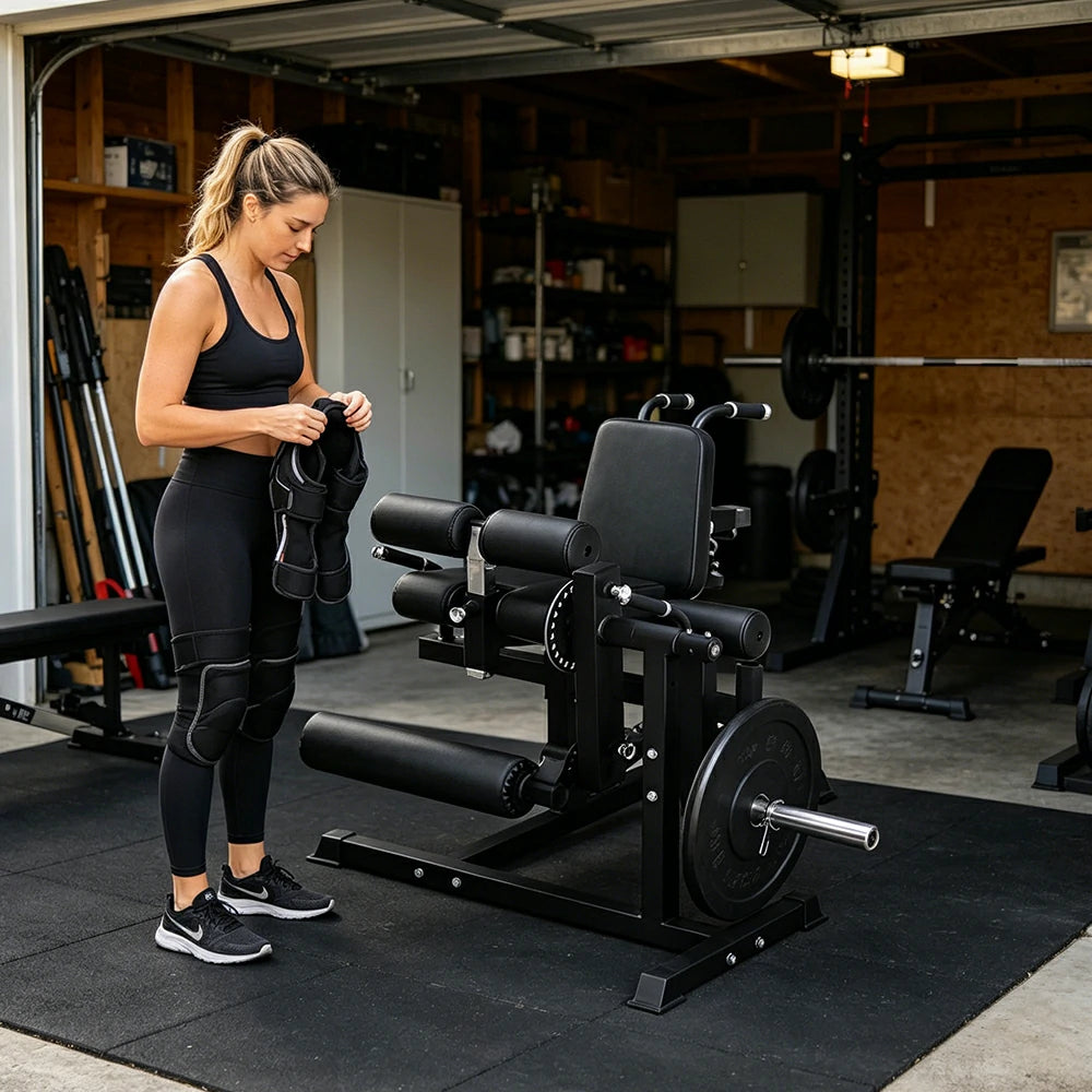 FITPRO Multifunctional Lower Body & Core Trainer Adjustable Angles Heavy-Duty Steel Home Gym Small Spaces