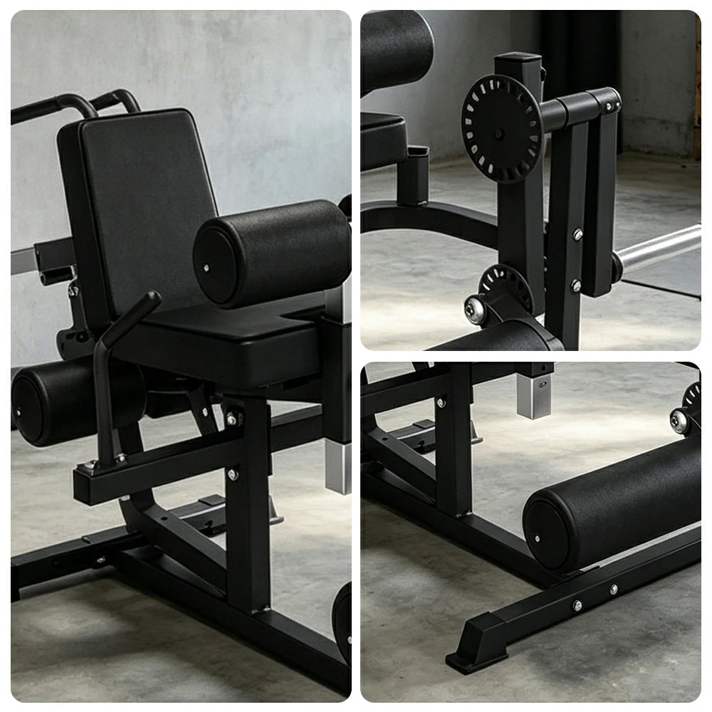 FITPRO 6-in-1 Lower Body & Core Trainer 360-degree Adjustable Heavy-Duty Steel Home Gym Small Spaces