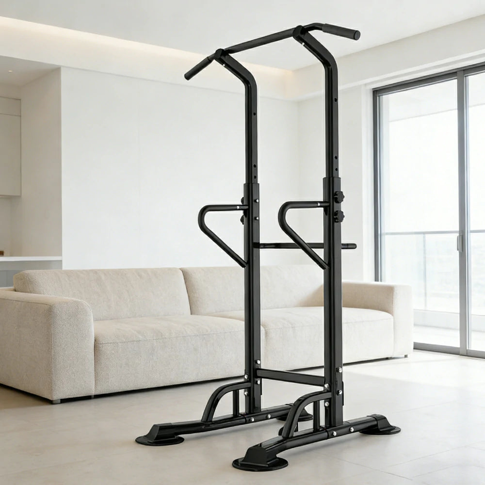 FITPRO Power Tower Multi-Function Training Adjustable Height 230cm Home Gym Station for Full Body Workout