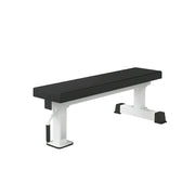 FITPRO Flat Weight Bench Heavy-Duty Steel 600KG Capacity Foldable Space-Saving Home Gym Bedroom Living Room - White