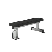 FITPRO Stainless Steel Flat Weight Bench Heavy-Duty Steel 600KG Capacity Foldable Space-Saving Home Gym Bedroom Living Room - Silver