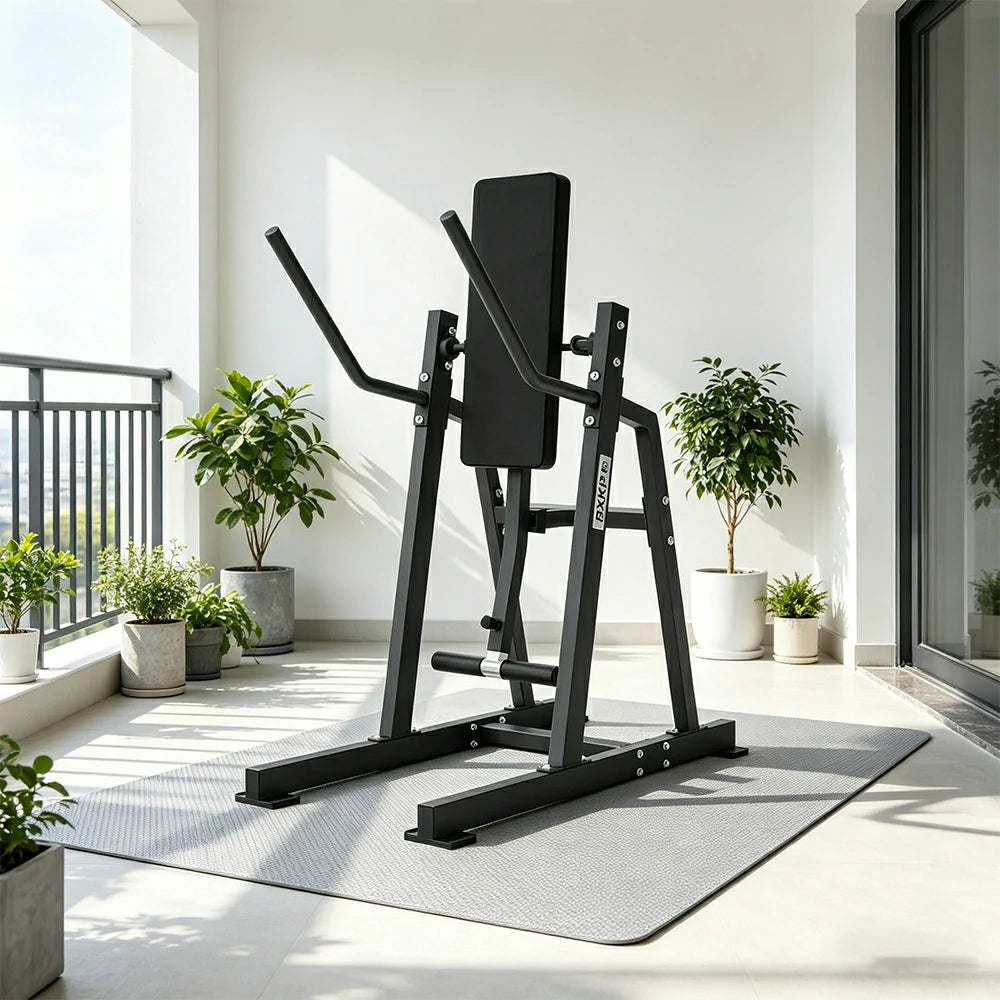 FITPRO Stainless Steel Ab Trainer Adjustable Multi-Level Core & Abs Strength Home Gym Bedroom Balcony - Black