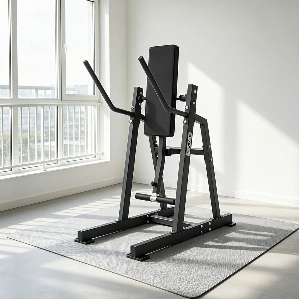 FITPRO Stainless Steel Ab Trainer Adjustable Multi-Level Core & Abs Strength Home Gym Bedroom Balcony - Black