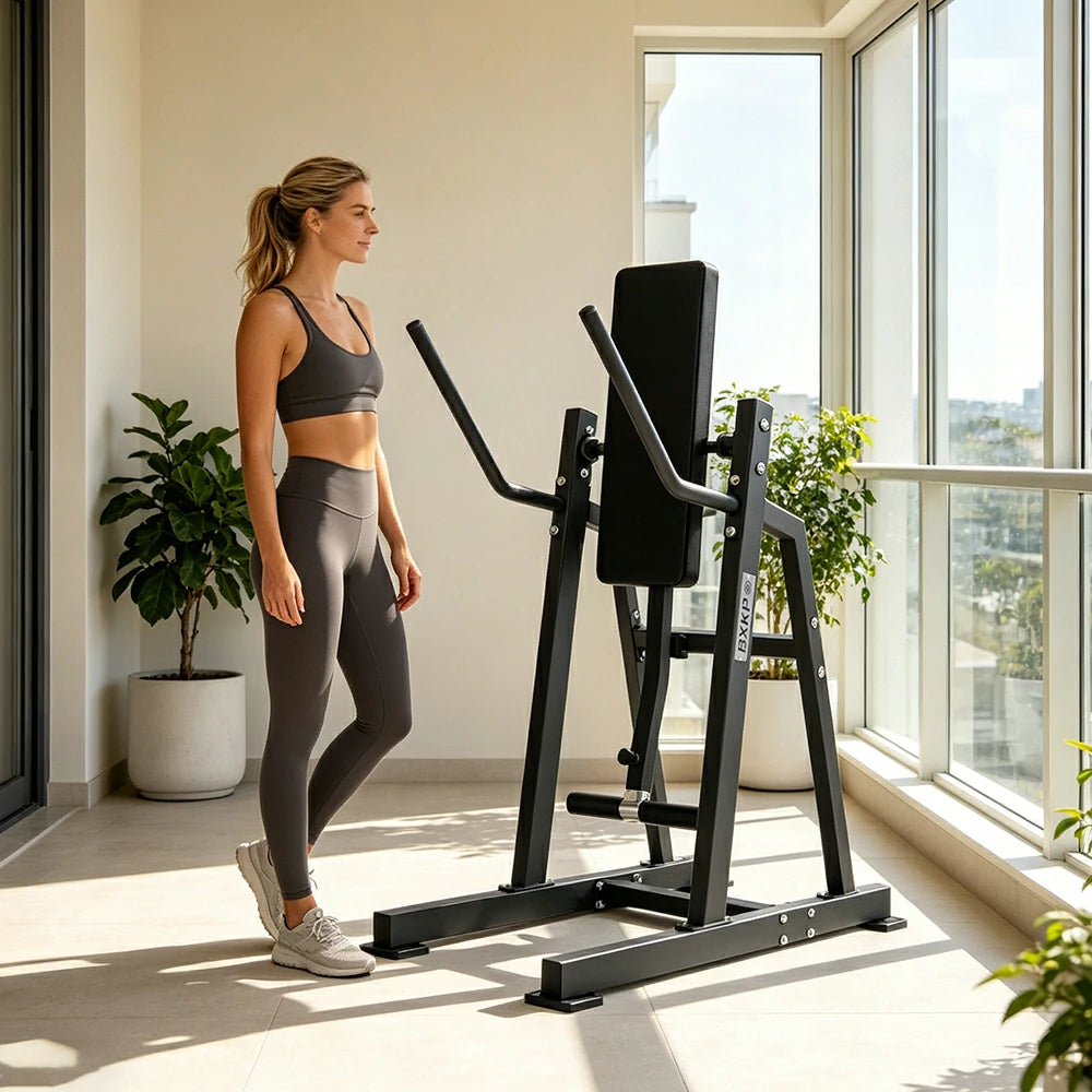 FITPRO Stainless Steel Ab Trainer Adjustable Multi-Level Core & Abs Strength Home Gym Bedroom Balcony - Black